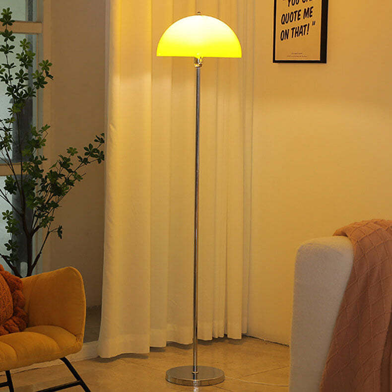 Nordic Vintage Acrylic Clear Dome LED Floor Lamp