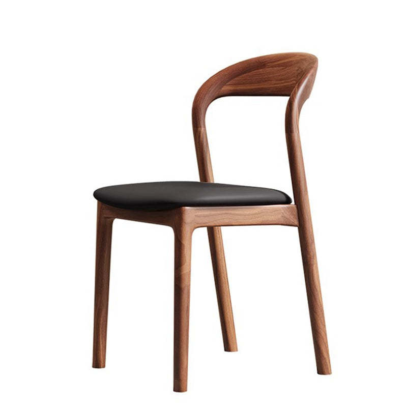 Scandinavian Curved Ash Wood Dining Chair
