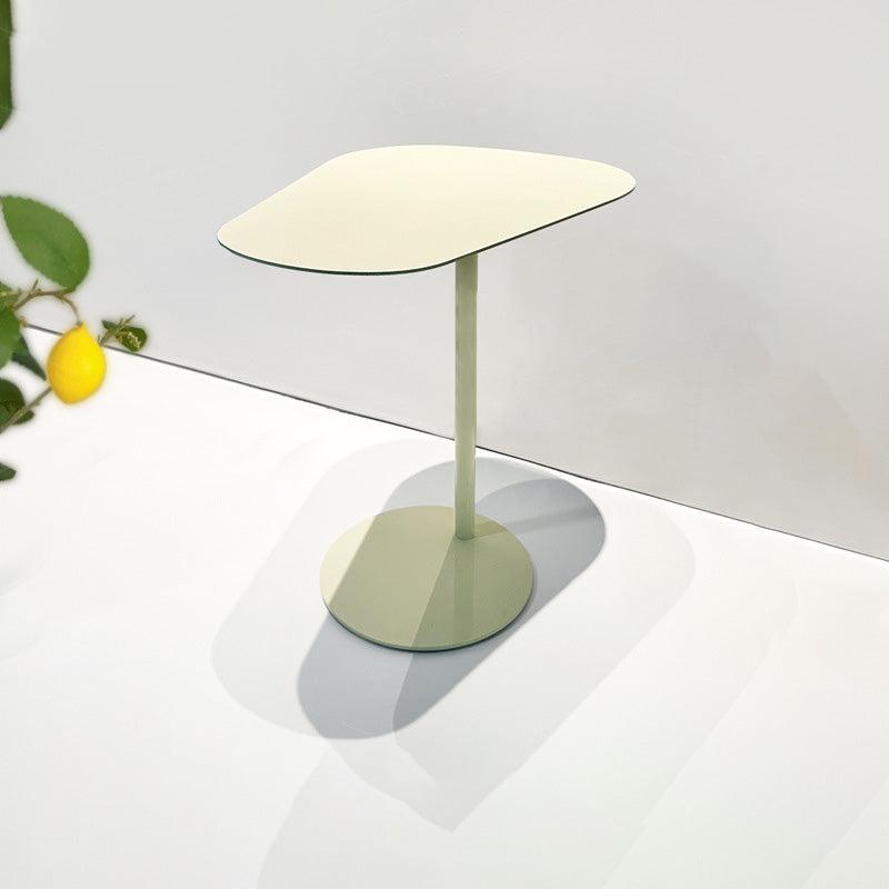 Contemporary Irregular Geometric Iron End Table