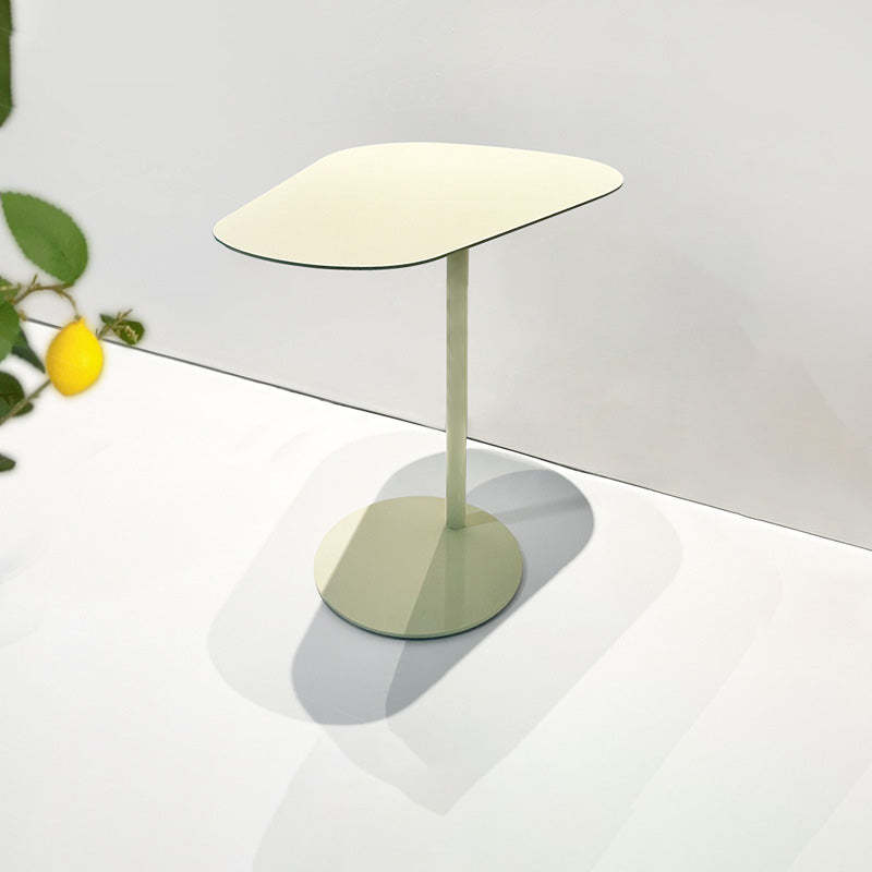 Contemporary Irregular Geometric Iron End Table