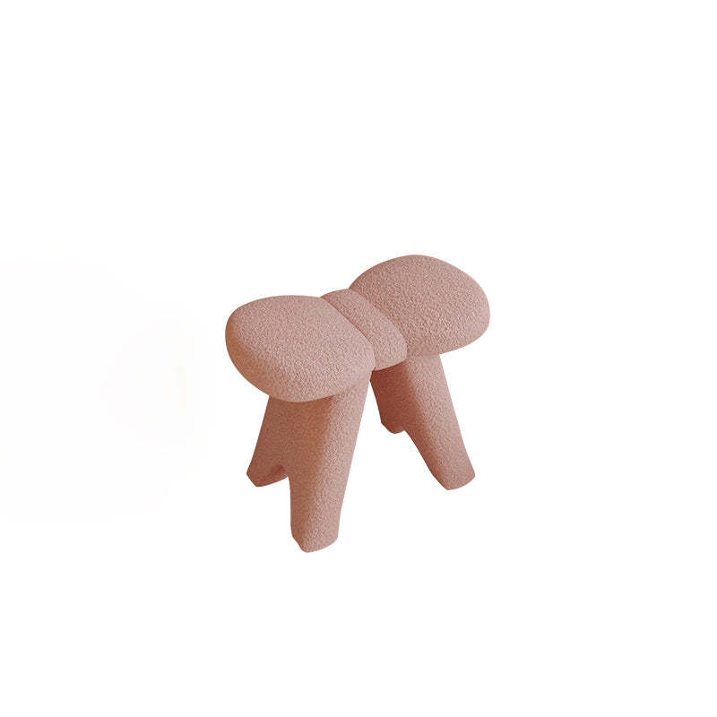 Scandinavian Lambswool Butterfly Vanity Stool