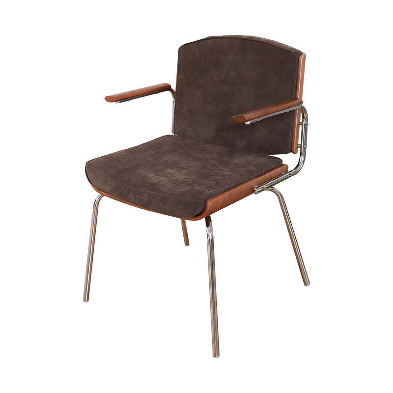 Vintage Wood Plated Iron Dining Chair