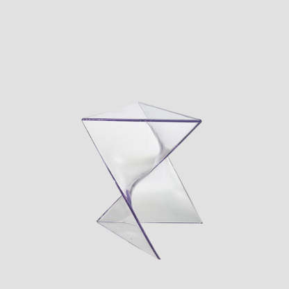 Minimalist Irregular Triangle Plastic End Table