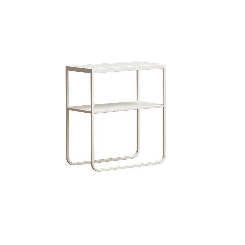 Modern Rectangular Iron 4-Leg Side Table