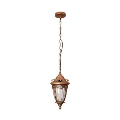 European Vintage Oval Lantern Maple Leaf Outdoor Pendant