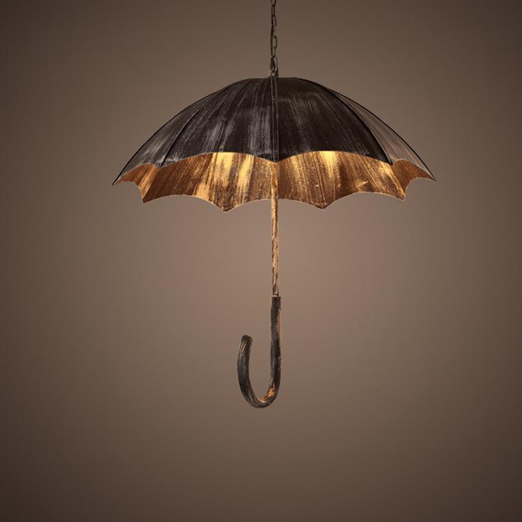 Lighom retro umbrella 5-light copper chandeliers — 220V-240V (UK/AU