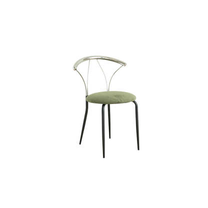 Nordic Scalloped Corduroy Round Dining Chair