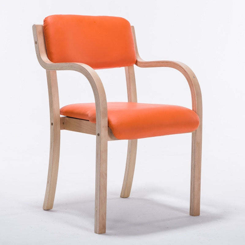 Nordic Wood Fabric Leather Velvet Dining Chair