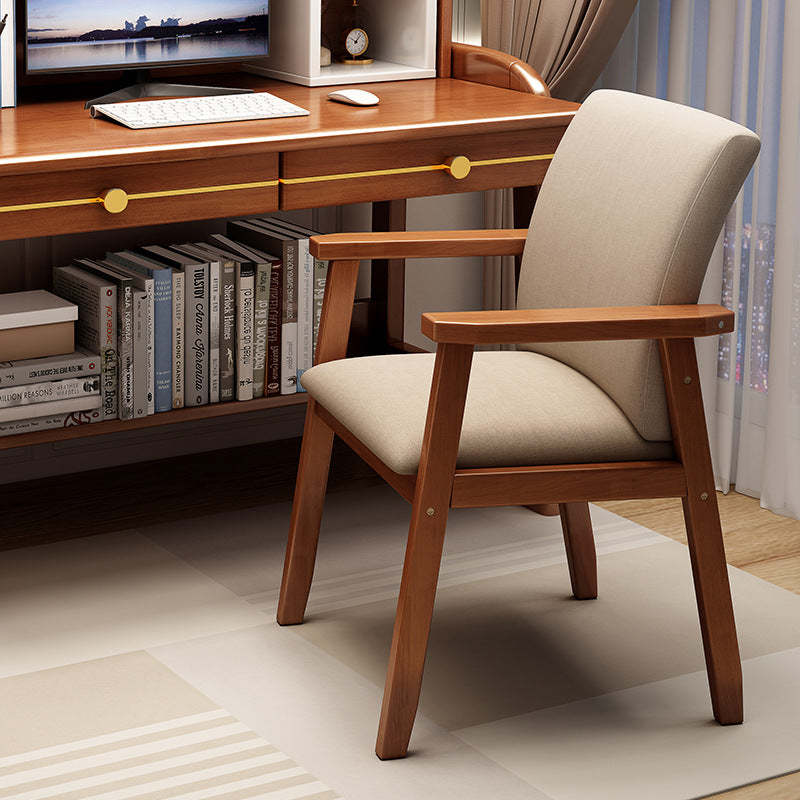 Walnut fabric desk office chairs - nordic