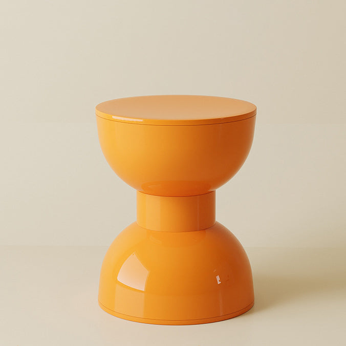 Scandinavian Macaron Hourglass Plastic Footstool
