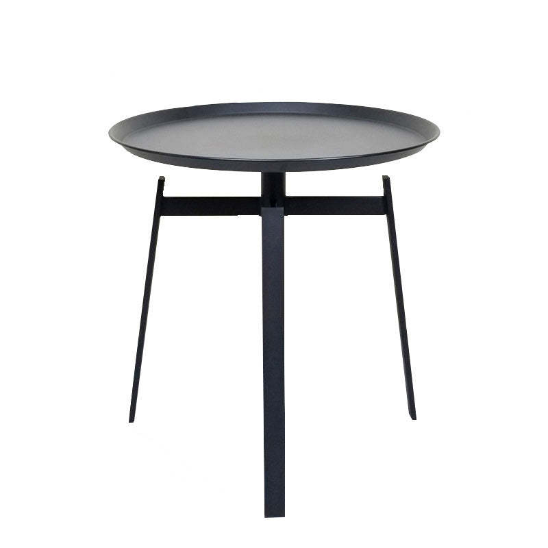 Minimalist Round Iron 4-Leg Coffee Table