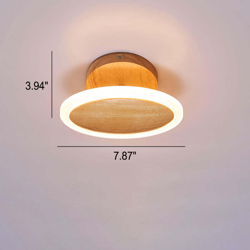 Minimalist Log Oval LED Ceiling Light