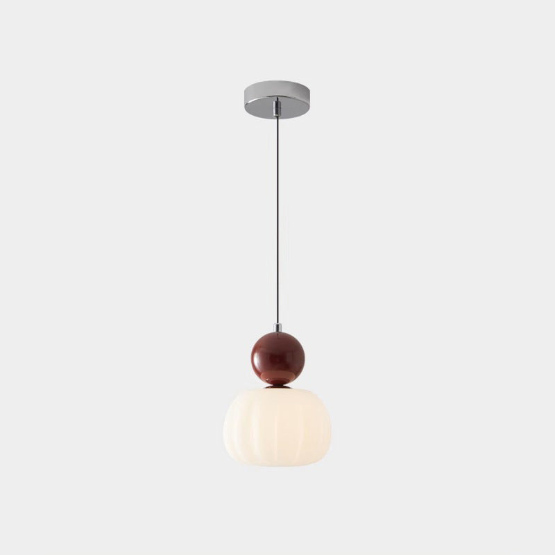 Minimalist Pumpkin Iron Acrylic Pendant Light