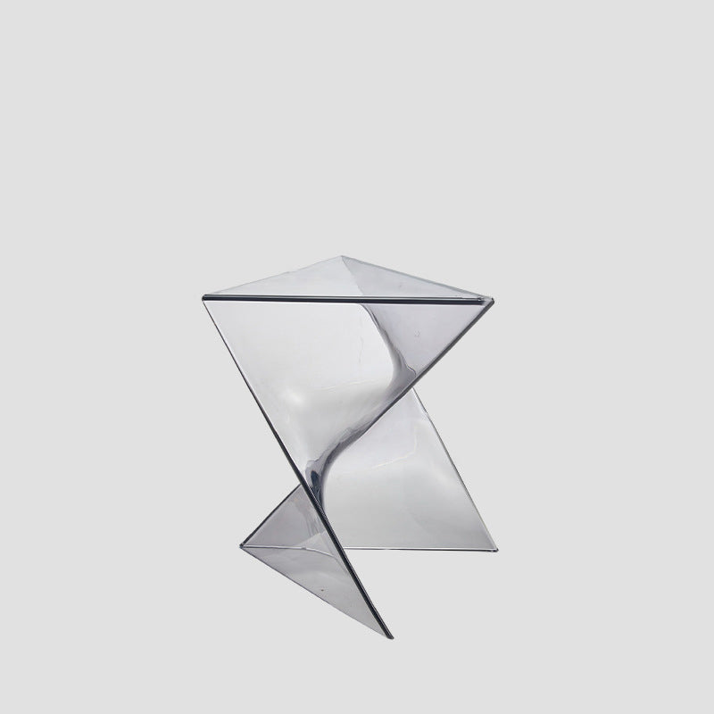 Minimalist Irregular Triangle Plastic End Table