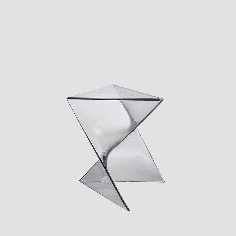 Minimalist Irregular Triangle Plastic End Table