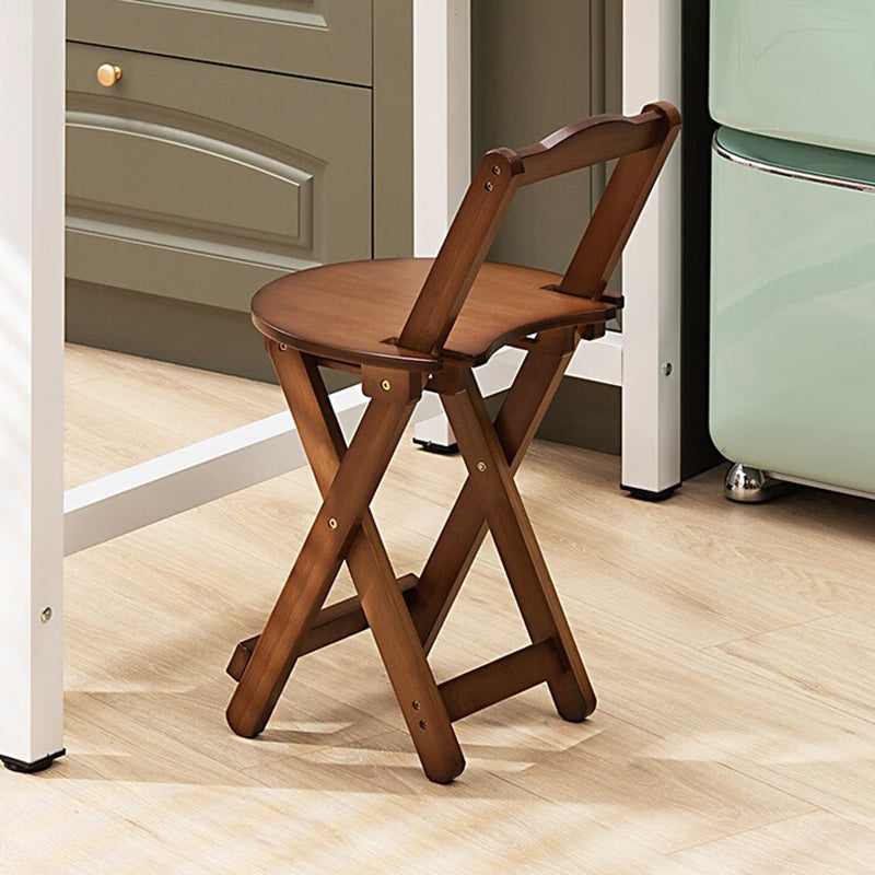 Minimalist Round Bamboo Bar Stool
