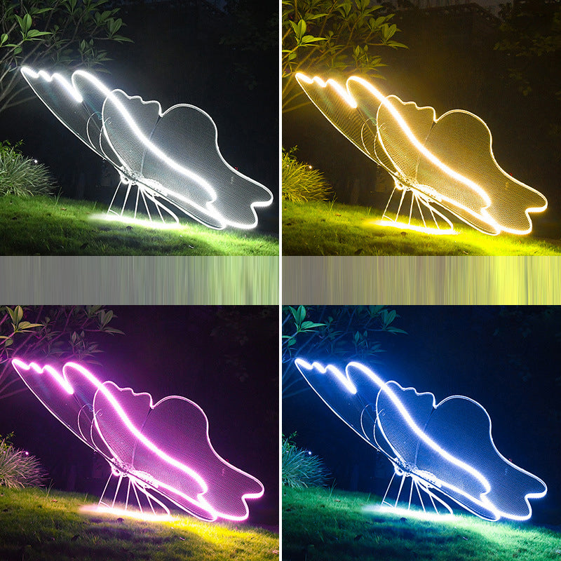 Modern Art Deco Butterfly LED Outdoor Landscape Light