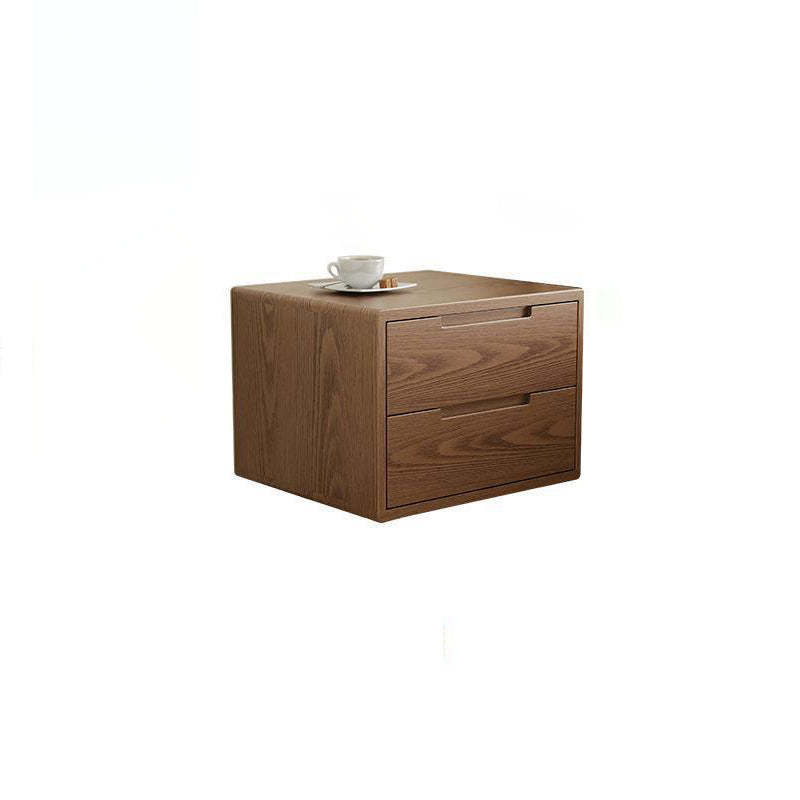 Modern Rubber Wood Bedside Nightstand