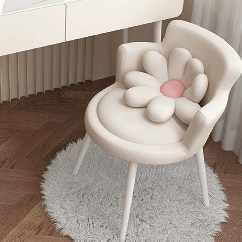 Creative vanity floral metal velvet vanity stools