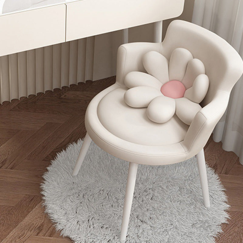 Nordic Velvet Iron Vanity Stool