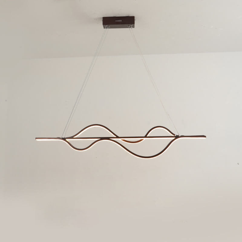 Minimalist Lines LED Island Chandelier