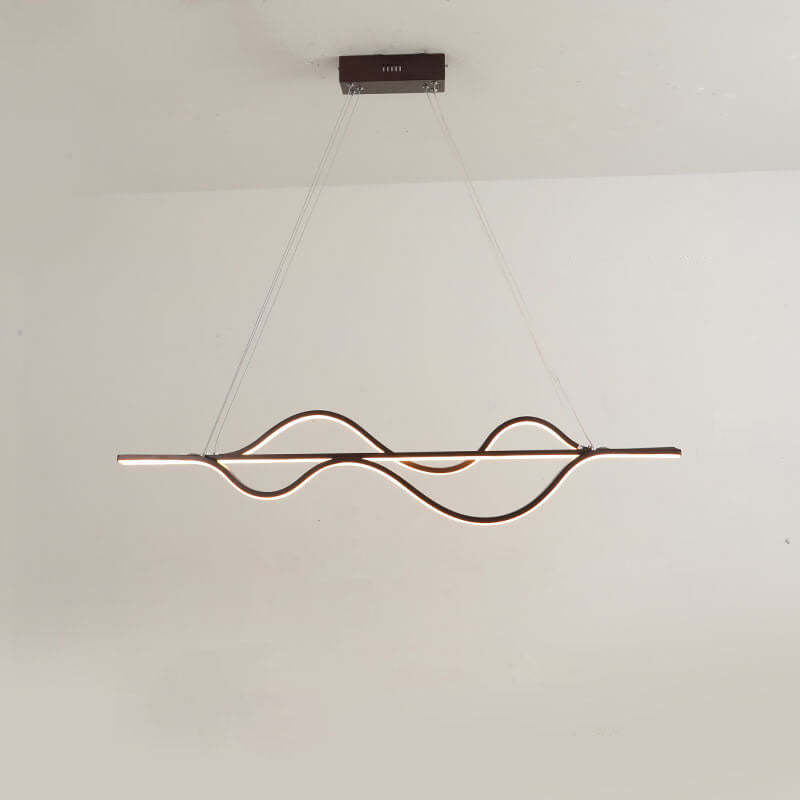 Minimalist Lines LED Island Chandelier
