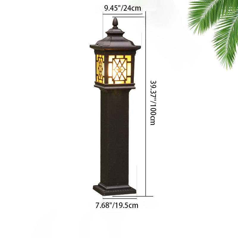 Chinese Palace Roof Pillar Aluminum Landscape