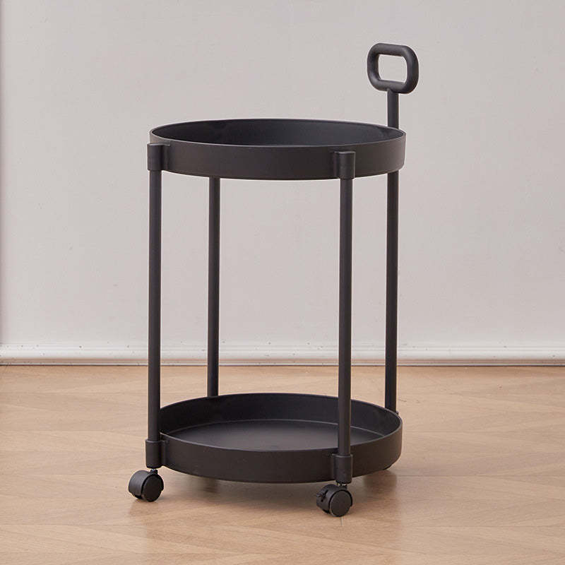 Minimalist Rotating 2-Tier Plastic Coffee Table