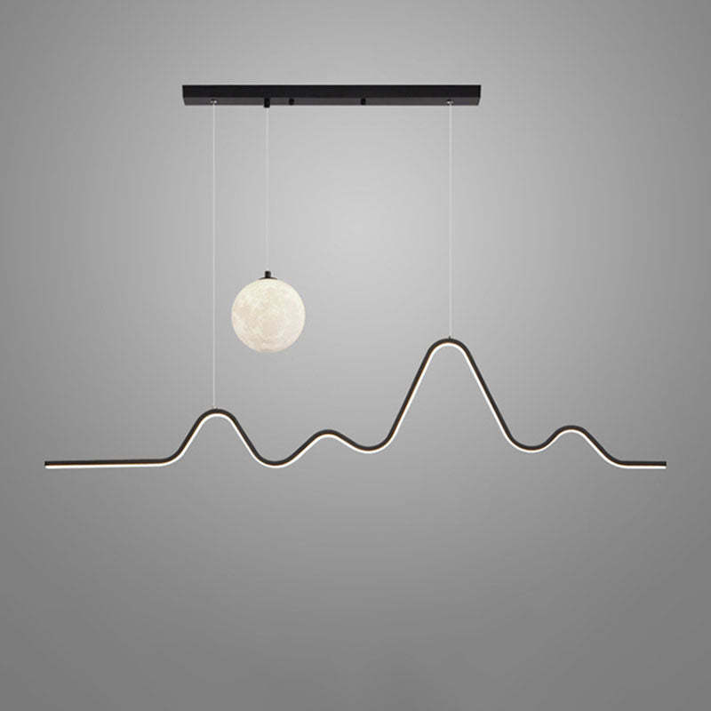 Minimalist Corrugated Aluminum PLA 3D Moon