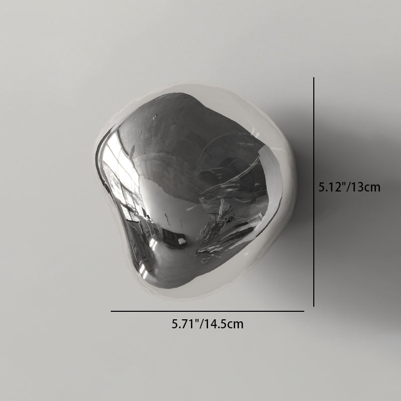 Minimalist Irregular Spherical Glass Wall Sconce
