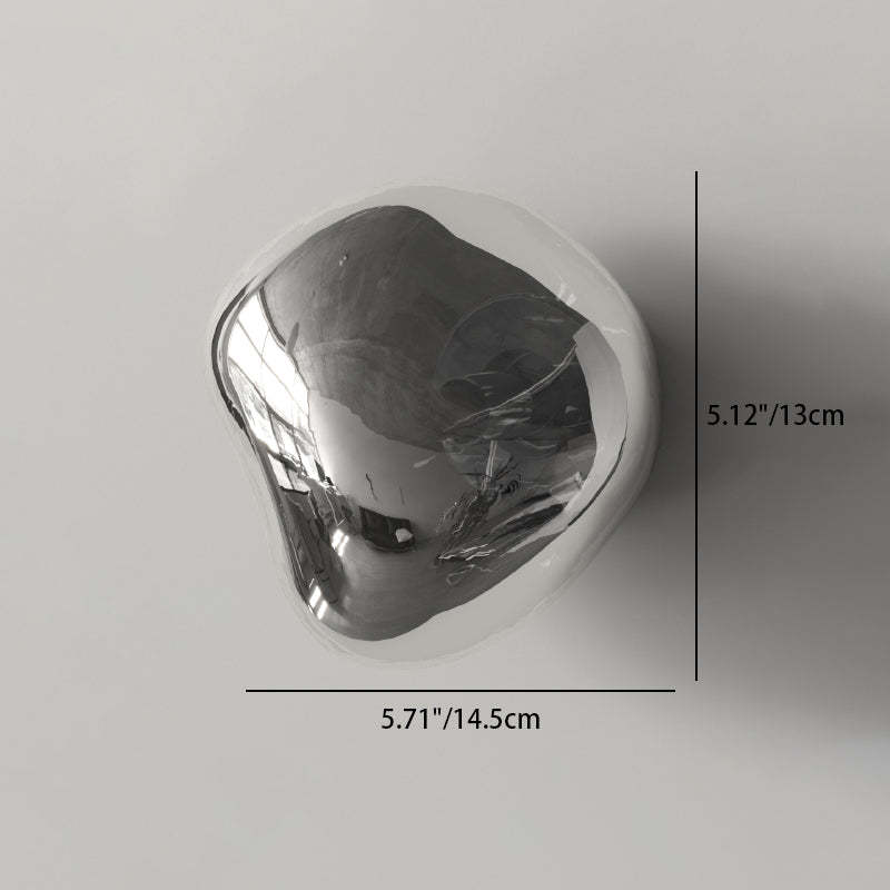 Minimalist Irregular Spherical Glass Wall Sconce
