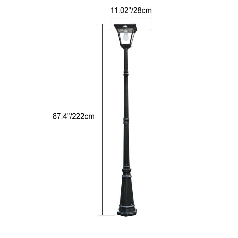 Chinese Solar Glass Cylinder LED Landscape Light