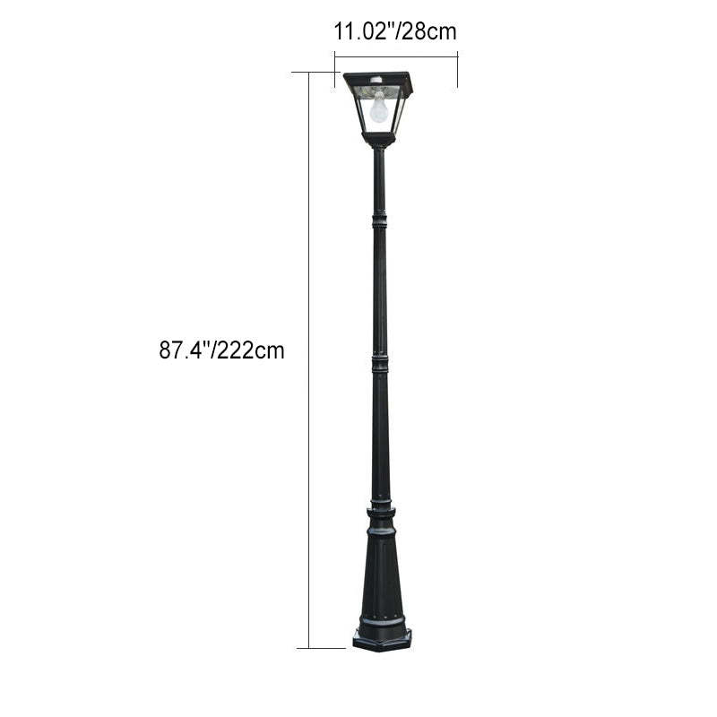 Chinese Solar Glass Cylinder LED Landscape Light