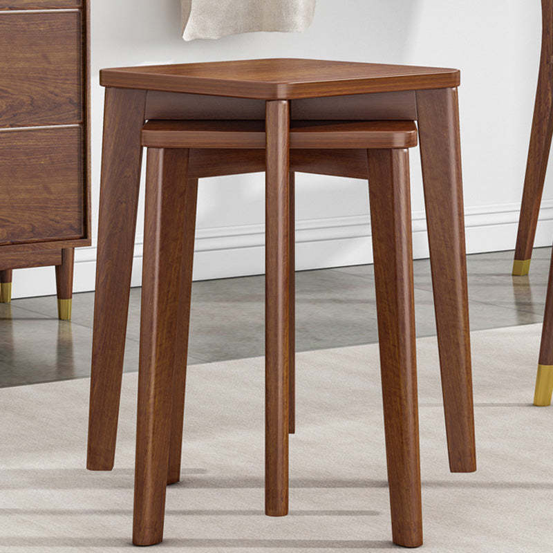 Chinese Wood Stackable Low Stool