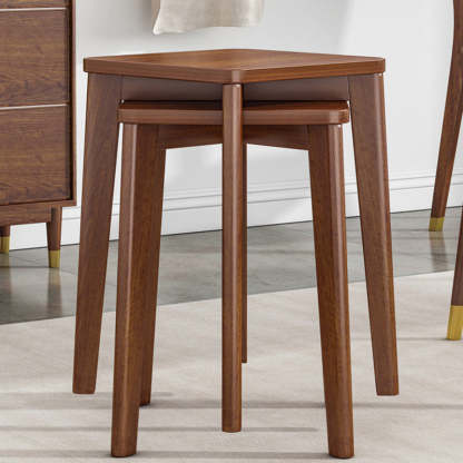 Chinese Wood Stackable Low Stool