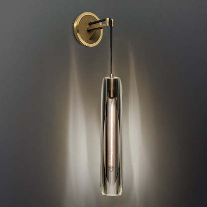 Modern Luxury Copper Crystal Wall Sconce