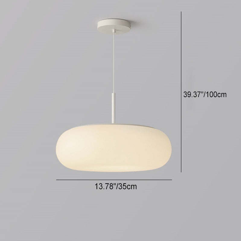 Minimalist Oval Iron LED Pendant Light