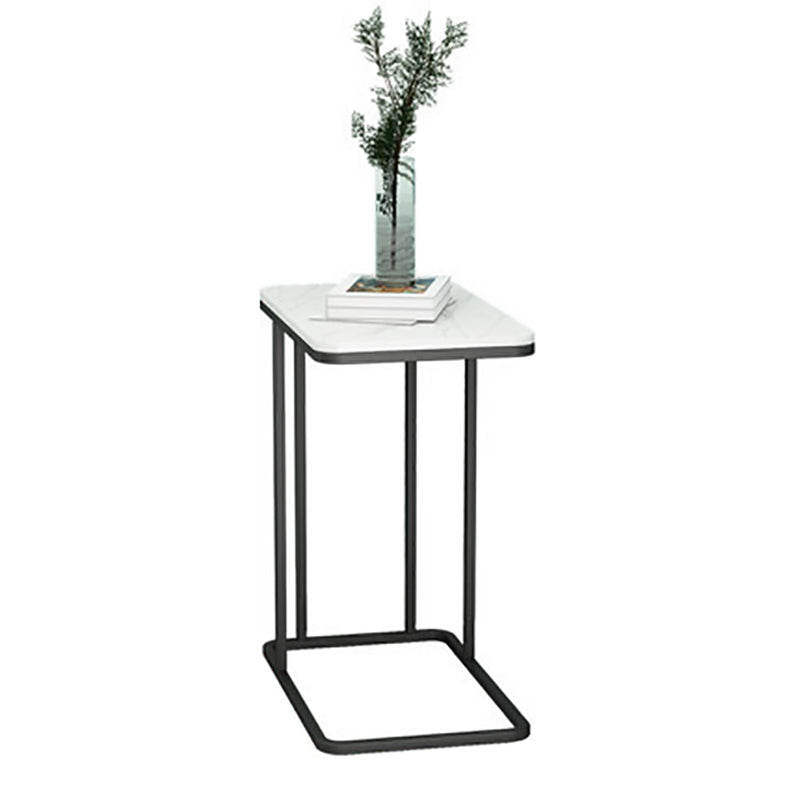 Contemporary Rectangle Marble Top End Table