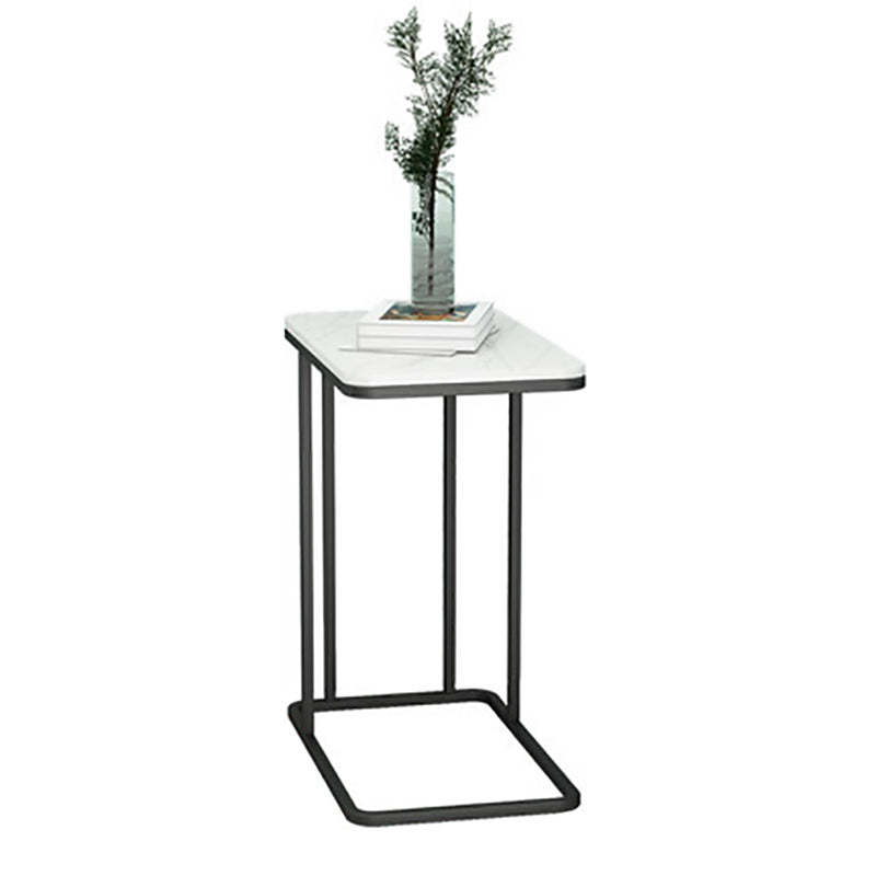 Contemporary Rectangle Marble Top End Table