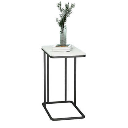 Contemporary Rectangle Marble Top End Table