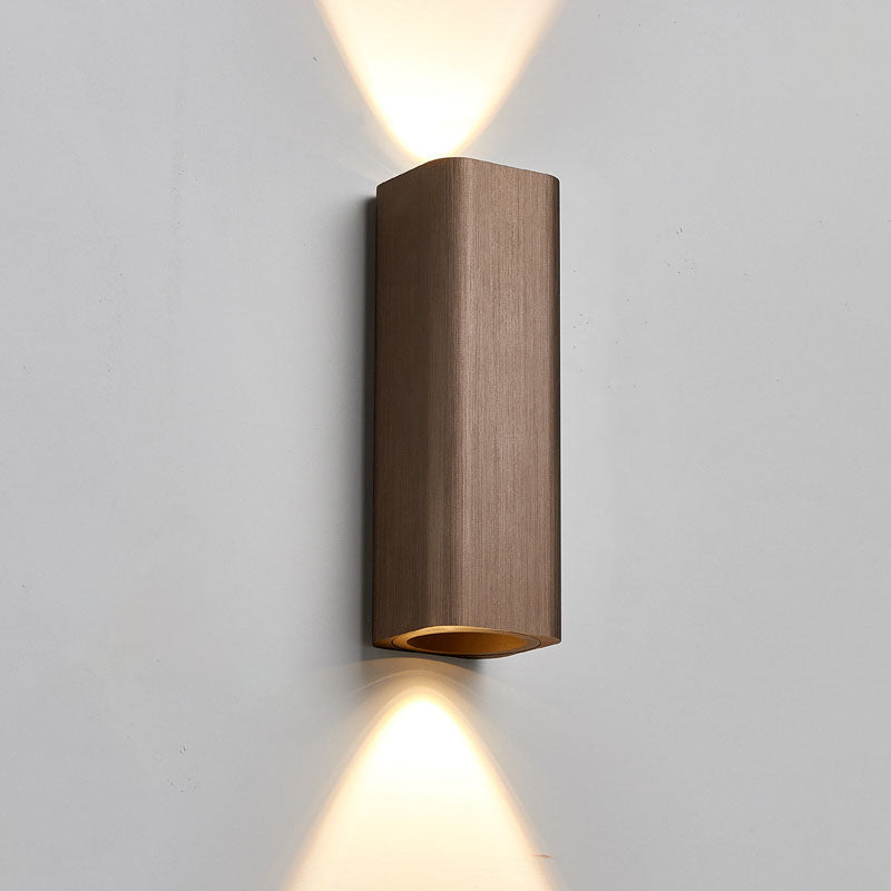 Nordic Brushed Aluminum Rectangular LED Wall Sconce