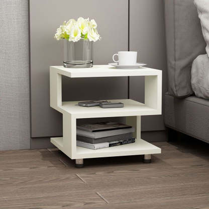 Plate 3-Tier Bedside Table — Yellow