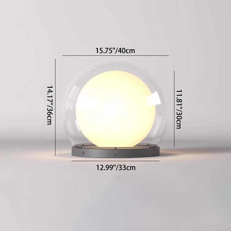 Contemporary Moon Stainless Steel PMMA Outdoor Light