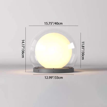 Contemporary Moon Stainless Steel PMMA Outdoor Light