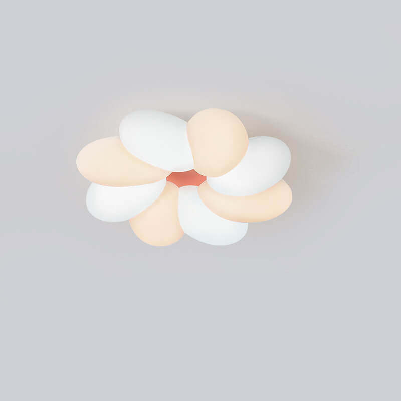 Nordic Colorful Flower LED Flush Mount Light
