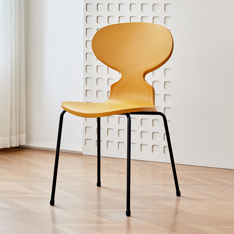 Minimalist Metal Four-Leg Chair