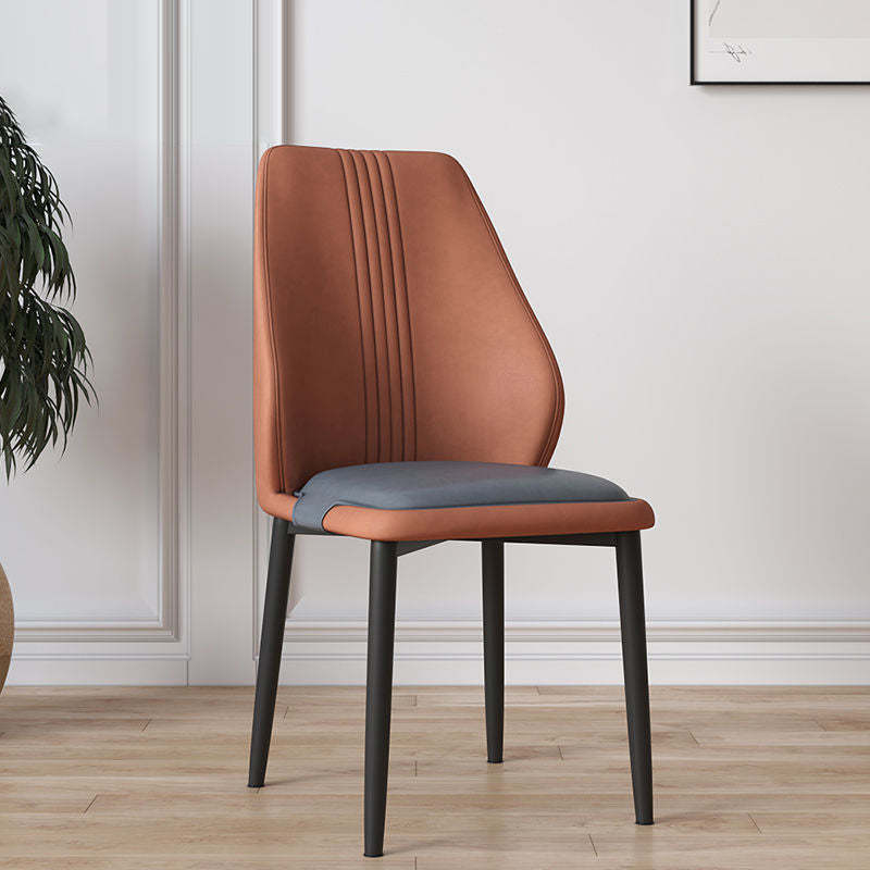 Scandinavian Fabric Steel Dining Chair