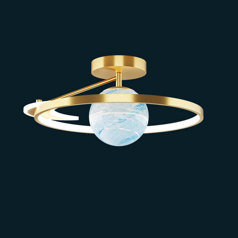 Modern Space Planet Globe LED Ceiling Light