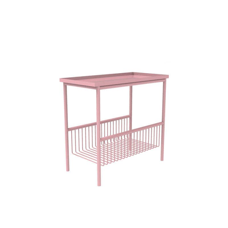 Scandinavian Iron 2-Tier Storage Side Table