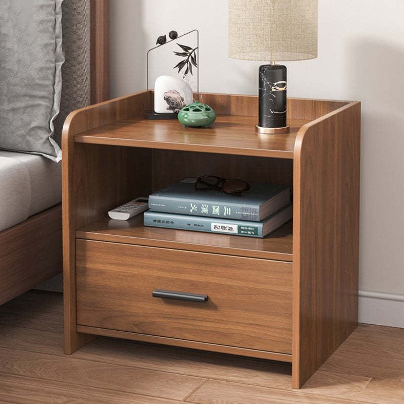 Chinese Rectangular 1/2-Drawer Nightstand
